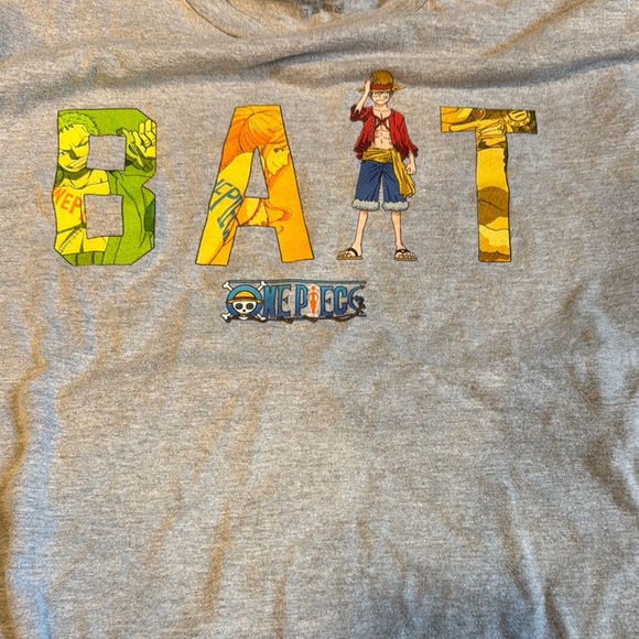 BAIT X ONE PIECE MEN BAIT LOGO FT LUFFY TEE Gray One Piece Graphic T-Shi… - Picture 3 of 6